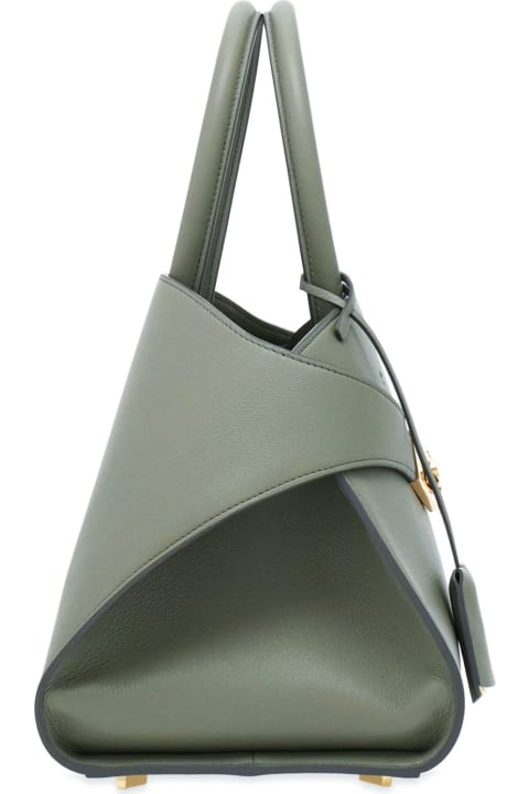 Homeware Ferragamo Ash Grey Small Hug Leather Tote Bag