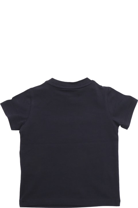 Topwear for Baby Girls Moncler Black T-shirt With Logo