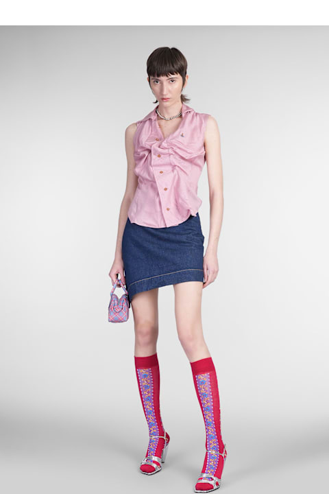 Vivienne Westwood for Women Vivienne Westwood Skirt In Blue Cotton