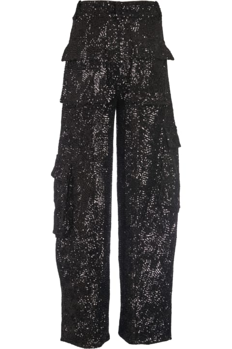 Rotate by Birger Christensen for Women Rotate by Birger Christensen Sequin Cargo Trousers