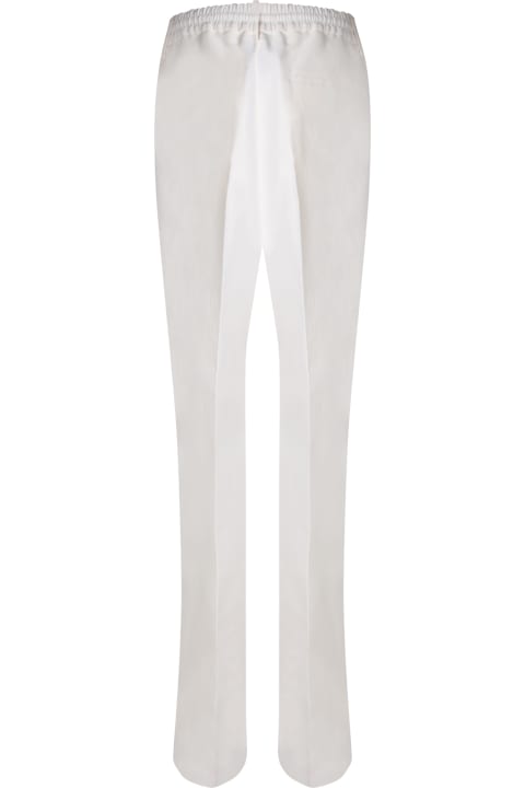 Burberry for Women Burberry White Casual Trousers