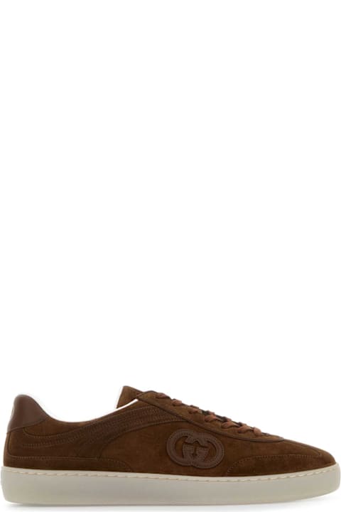 Homeware Gucci Brown Suede G75 Sneakers