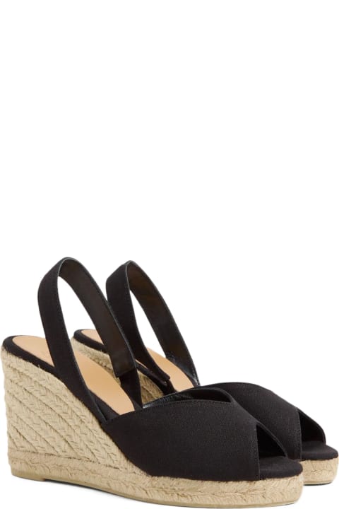 Shoes for Women Castañer Brisa Espadrilles In Black Cotton