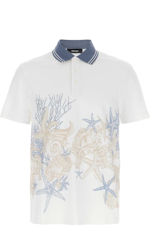 Versace for Men Versace 'barrocco Sea' Polo Shirt