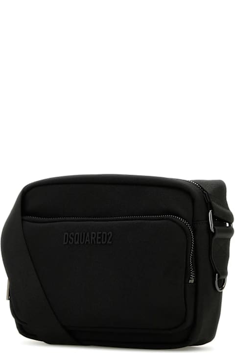 Dsquared2 Bags for Men Dsquared2 Black Fabric Urban Crossbody Bag