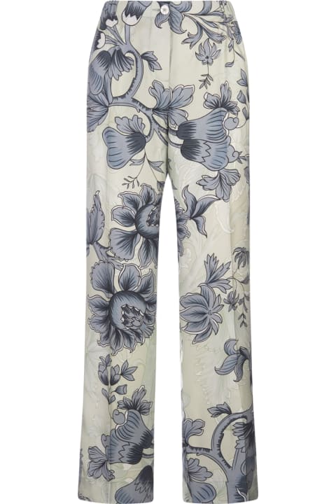 For Restless Sleepers Clothing for Women For Restless Sleepers Eterno Trousers With Renaissance Flowers