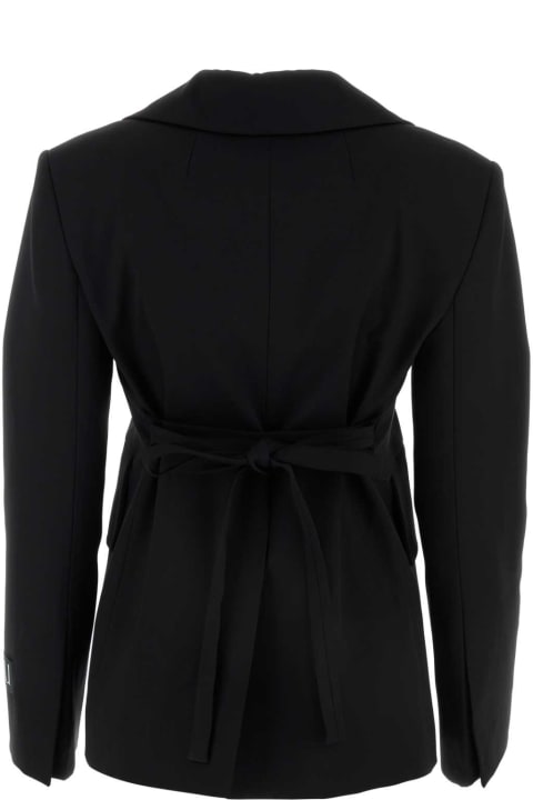 Patou Coats & Jackets for Women Patou Black Stretch Wool Blazer