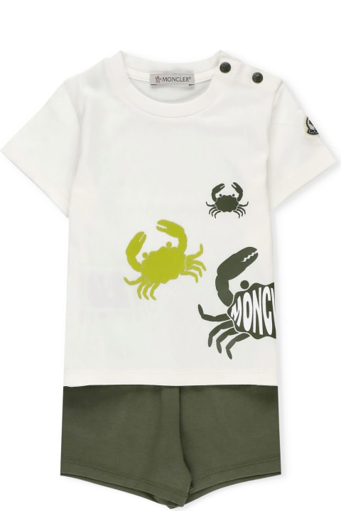 Sale for Baby Boys Moncler Cotton Two-piece Set