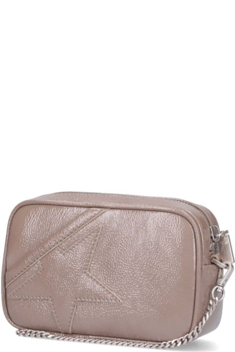 Golden Goose Sale for Women Golden Goose Star Crossbody Bag In Dove-gray Leather