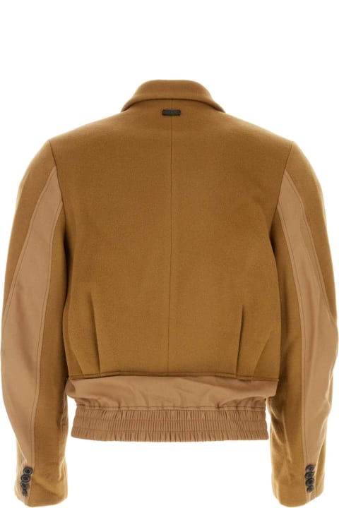 Ader Error Coats & Jackets for Men Ader Error Camel Wool Blend Jacket