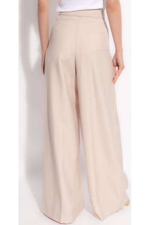 Dries Van Noten لـ Women Dries Van Noten Wool Pants With Pleats