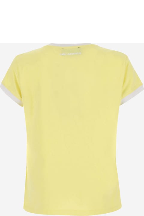 Karl Lagerfeld Topwear for Girls Karl Lagerfeld Cotton Blend T-shirt With Logo