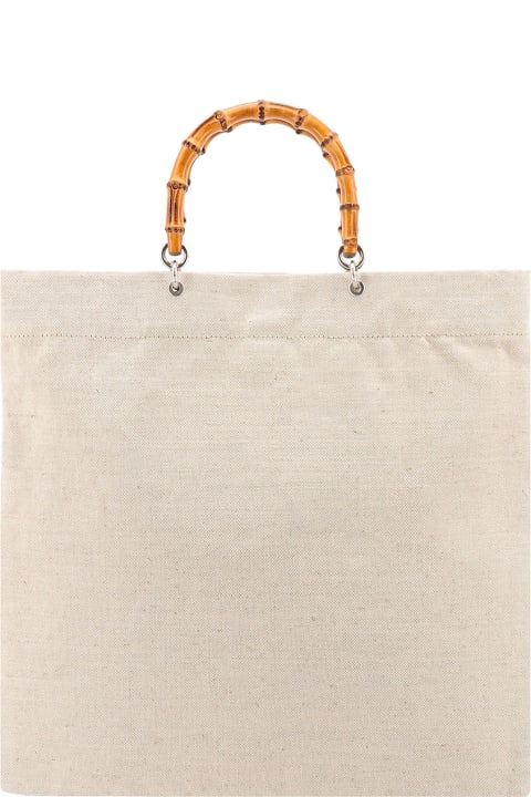 Bags for Men Jil Sander Sand Canvas Handbag