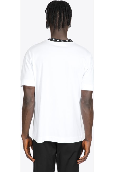 S/s Graphic T-shirt White cotton t-shirt with logo at collar - S/S Graphic t-shirt