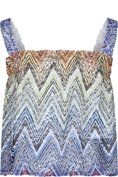 Missoni Kids Topwear for Girls Missoni Kids Multicolor Top For Gilr With Sequins