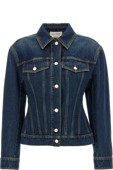 Coats & Jackets Sale for Women Alexander McQueen Denim Jacket