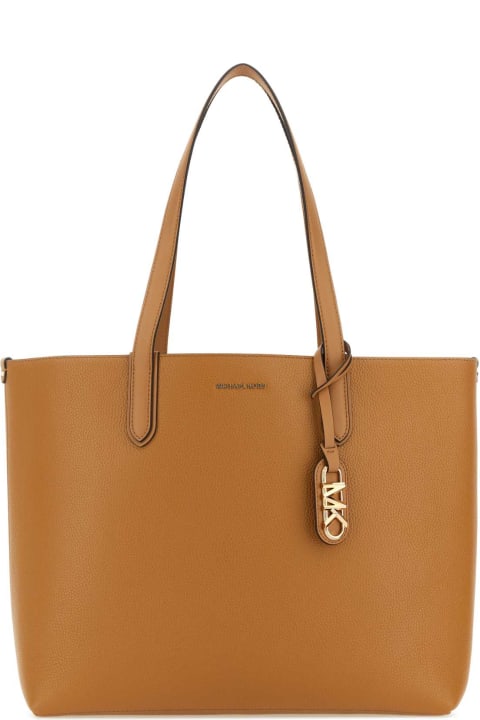 ウィメンズ Michael Korsのトートバッグ Michael Kors Camel Leather Extra-large Eliza Shopping Bag