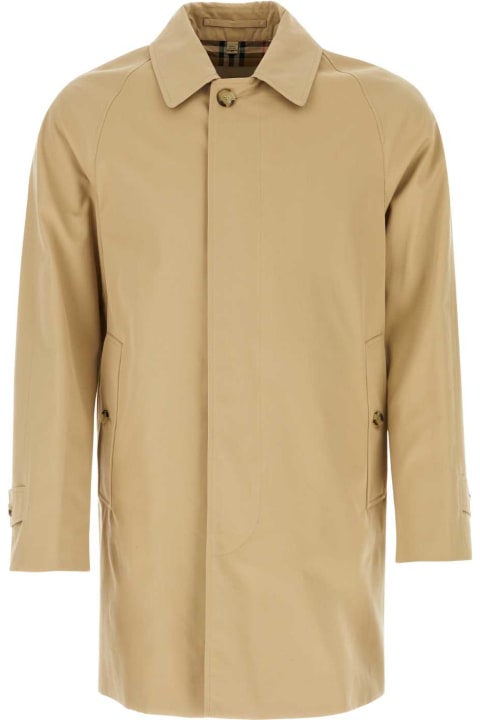 Burberry Coats & Jackets for Men Burberry Beige Gabardine Overcoat