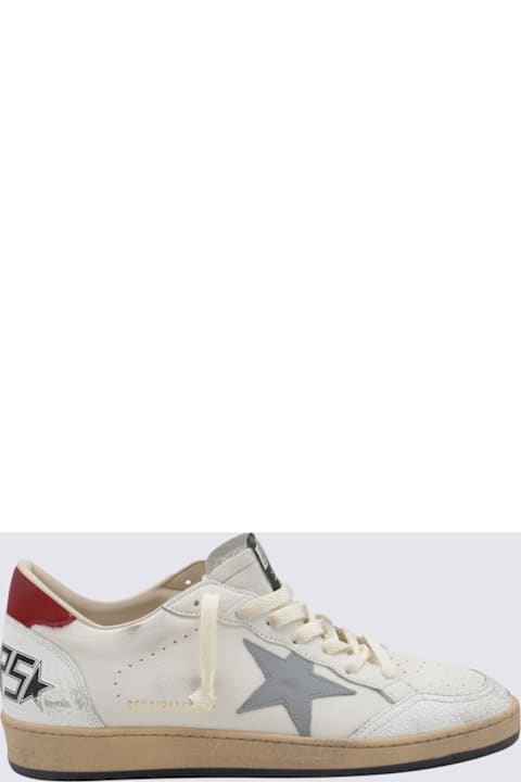 Homeware Golden Goose White And Light Blue Leather Ball Star Sneakers