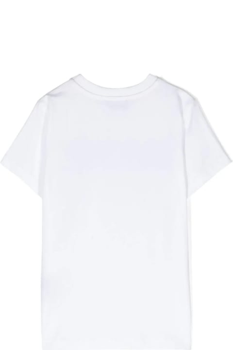 Topwear for Boys Moschino White T-shirt With Logo