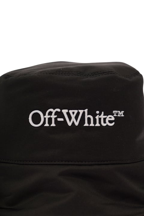 OFF-WHITE BOOKISH NYL BUCKET HAT BLACK WHITE – Baltini