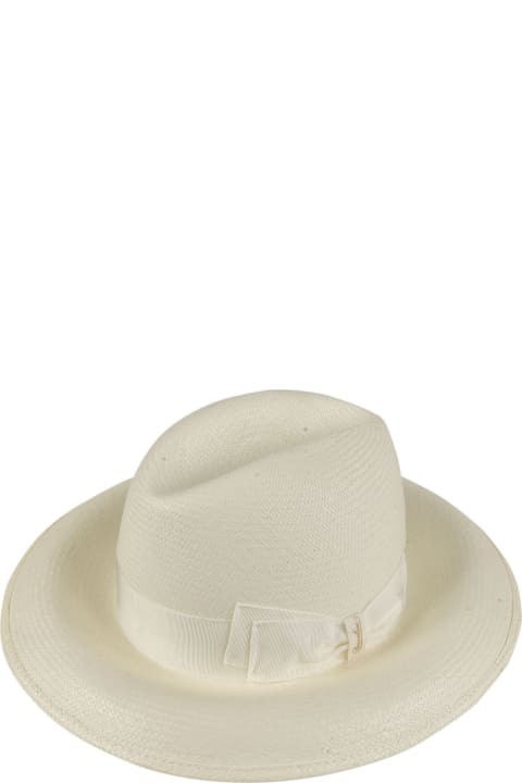 Borsalino Hats for Women Borsalino Bow Detail Woven Hat