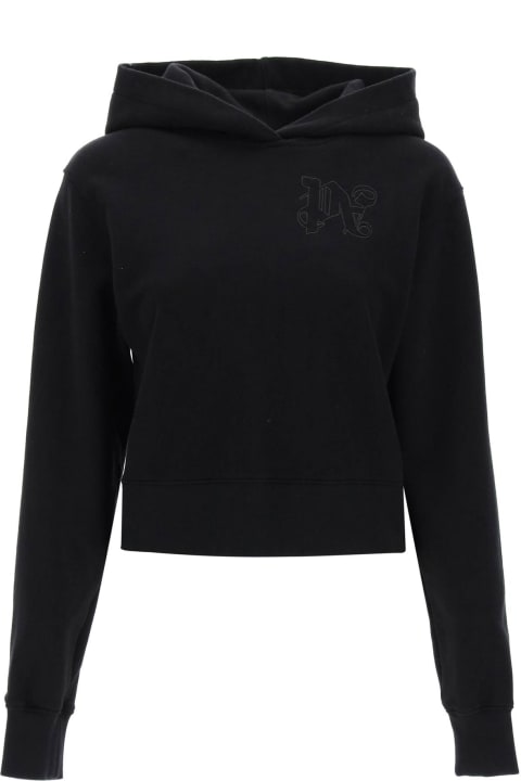 Palm Angels for Women Palm Angels Black Cotton Hoodie