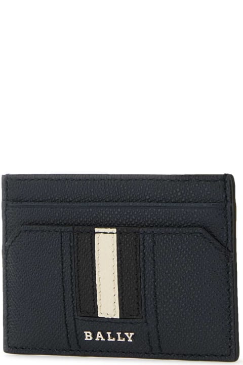 Bally Wallets for Women Bally Midnight Blue Leather Cardholder