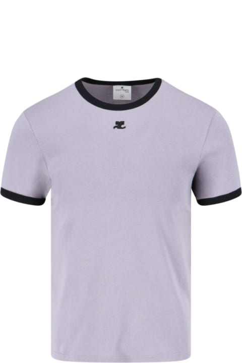 Courrèges Topwear for Men Courrèges 'contraste' T-shirt