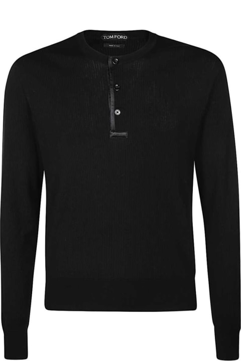 Tom Ford Clothing for Men Tom Ford Cotton-silk Blend Crew-neck Sweater