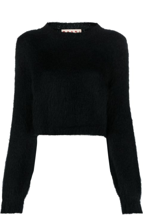 Marni Sweaters for Women Marni Black Mohair Blend Jumper