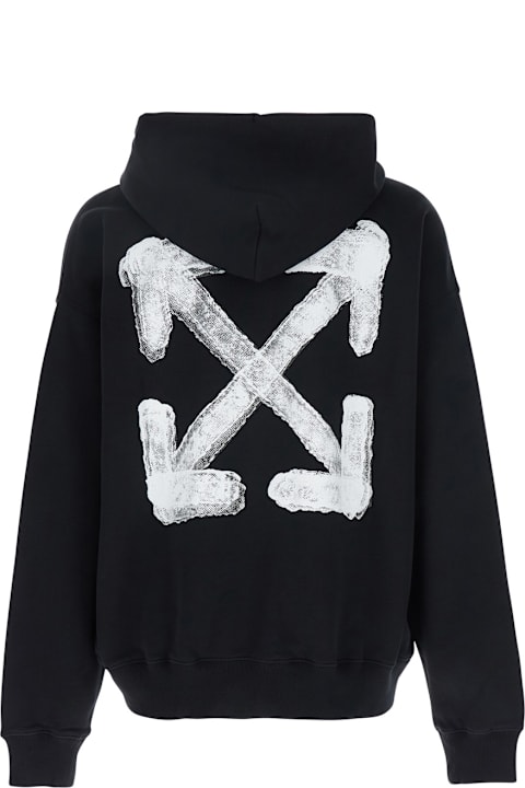Off-White Clothing for Men Off-White (spray Arrow Skate Hoodie Black - White)