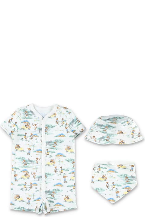 Bodysuits & Sets for Baby Boys Polo Ralph Lauren Polo Bear Cotton Three-piece Gift Set