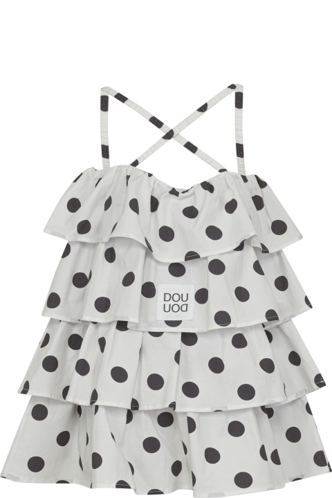 Douuod Clothing for Girls Douuod Short Polka Dot Dress