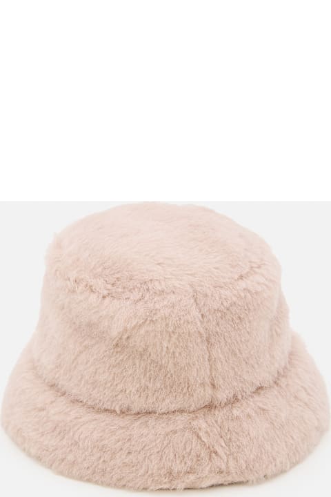 قبعات لـ السيدات Max Mara Figura Teddy Bucket Hat