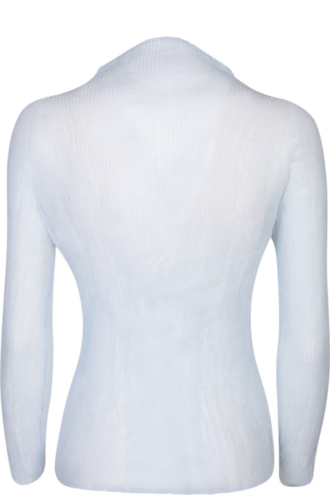 Clothing for Women Issey Miyake Twist Light Blue Top