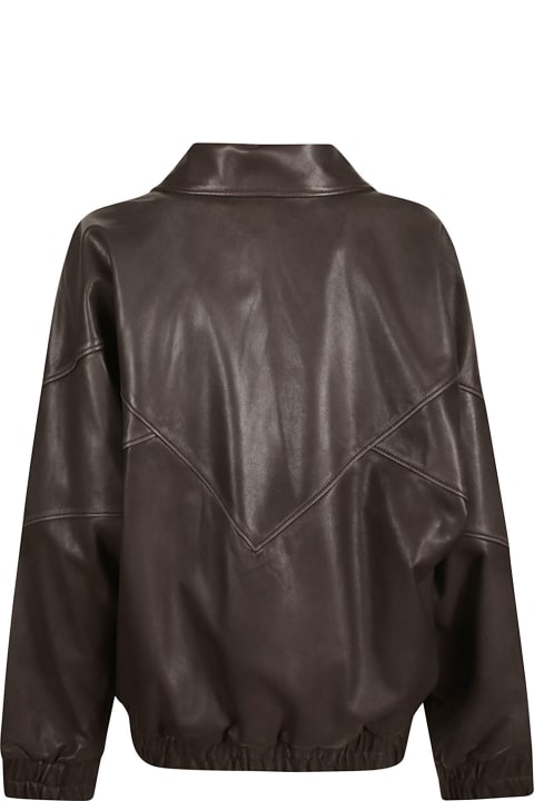 Acne Studios Women Acne Studios Leather Zipped Jacket