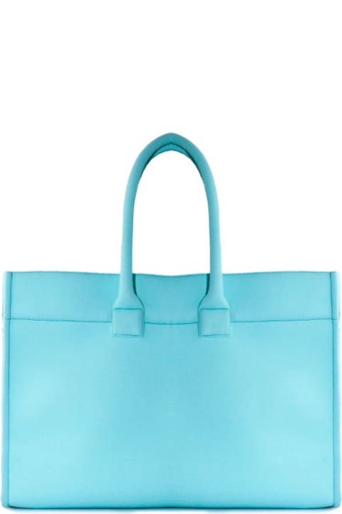 Fisico - Cristina Ferrari for Women Fisico - Cristina Ferrari Turquoise Microfiber Tote Bag