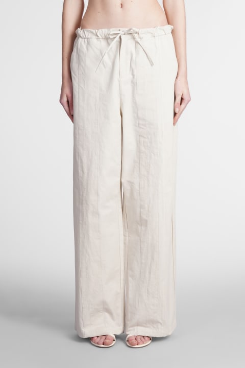 Pants In Beige Cotton