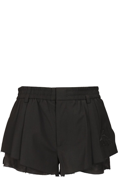 Alexander Wang Pants & Shorts for Women Alexander Wang Elasticated Sartorial Short W/ Logo Embroidery