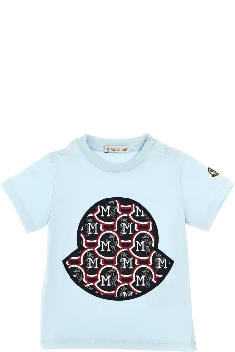 Topwear for Baby Boys Moncler Logo Print T-shirt