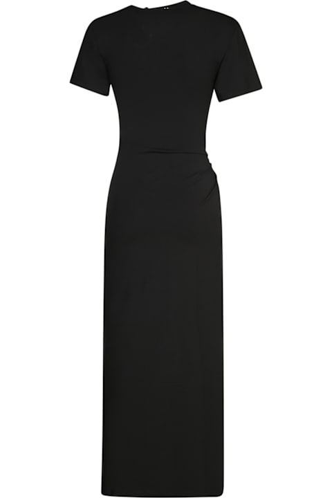 Paco Rabanne لـ Women Paco Rabanne Jersey Long Piercing Dress