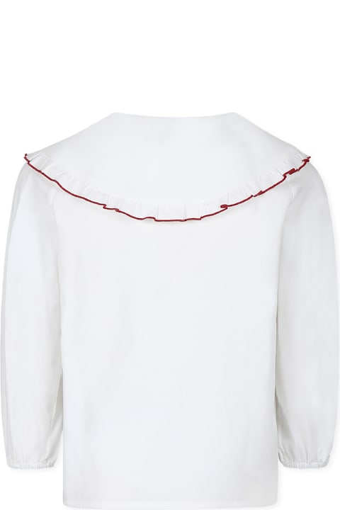 Homeware La stupenderia White Shirt For Girl