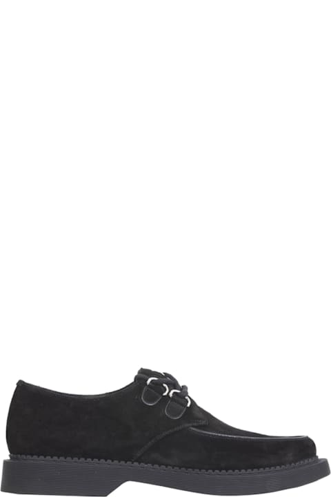 Laced Shoes for Men Saint Laurent Teddy Suede Derbies