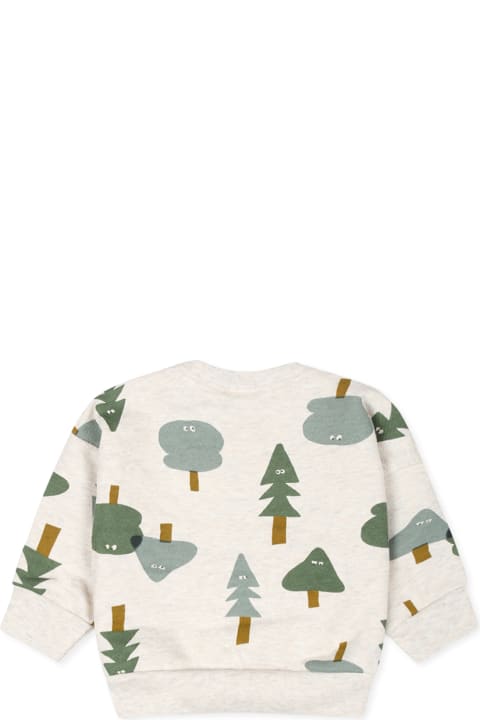 Petit Bateau Sweaters & Sweatshirts for Baby Girls Petit Bateau Grey Sweatshirt For Babykids With Tree Print