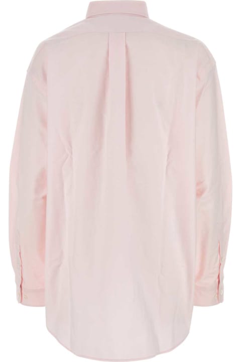 Topwear for Women Prada Light Pink Oxford Oversize Shirt