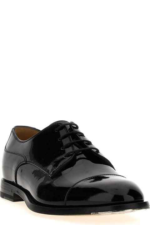 Gucci أحذية اللوفرز والبوت لـ القسم الرجالي Gucci Patent Leather Lace-up Shoes