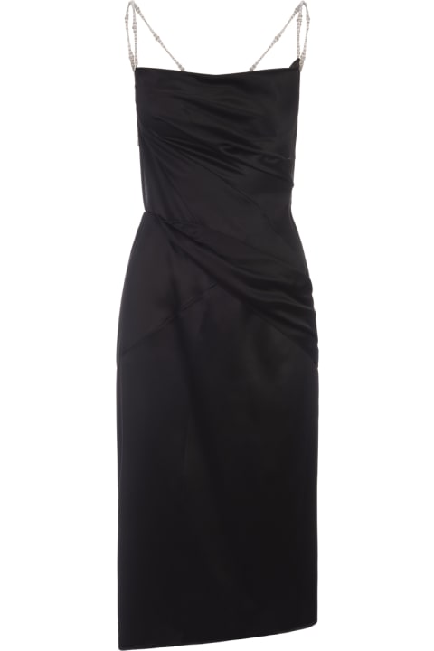 Fashion for Women Givenchy Givenchy Chain Open Back Midi Dress In Black