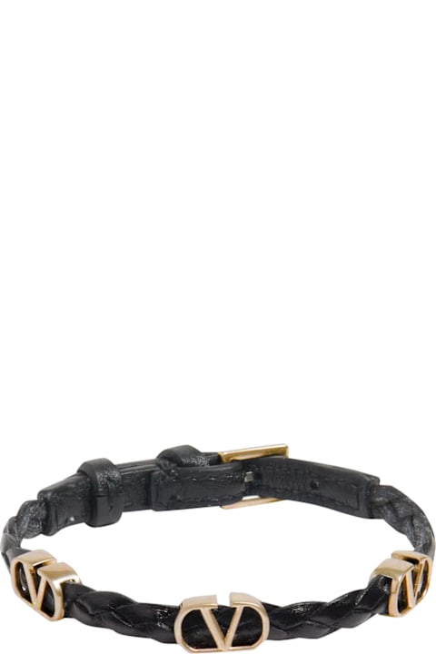 Valentino Garavani Jewelry for Women Valentino Garavani Vlogo Signature Leather Bracelet