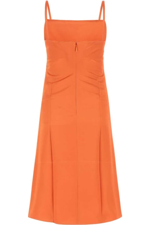 ウィメンズ新着アイテム Loewe Orange Satin Dress